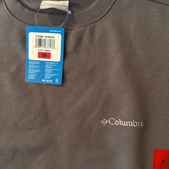 Columbia Men's Crewneck Sweatshirt Grey Size Medium M or X-Large XL - Picture 3 of 5